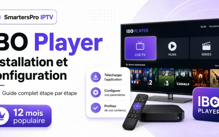 IBO Player installé et configuré sur Smart TV