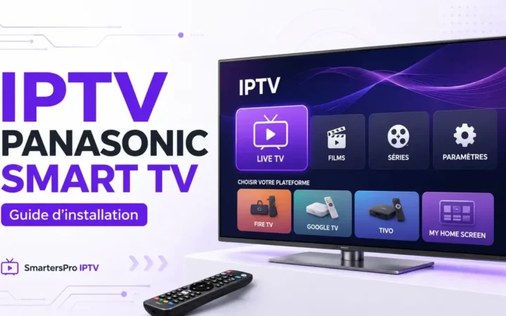 IPTV Panasonic Smart TV avec interface d’installation