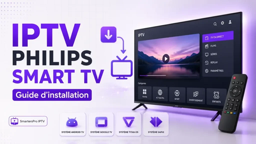IPTV Philips Smart TV avec interface d’installation