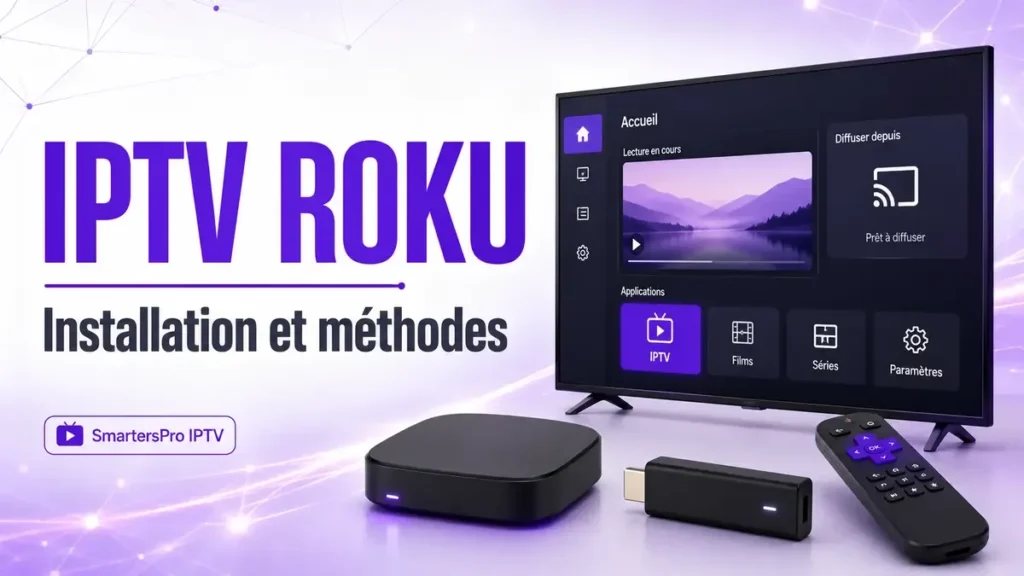 IPTV Roku avec box, stick et diffusion sur Smart TV