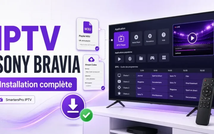 IPTV Sony Bravia installé sur Android TV et Google TV