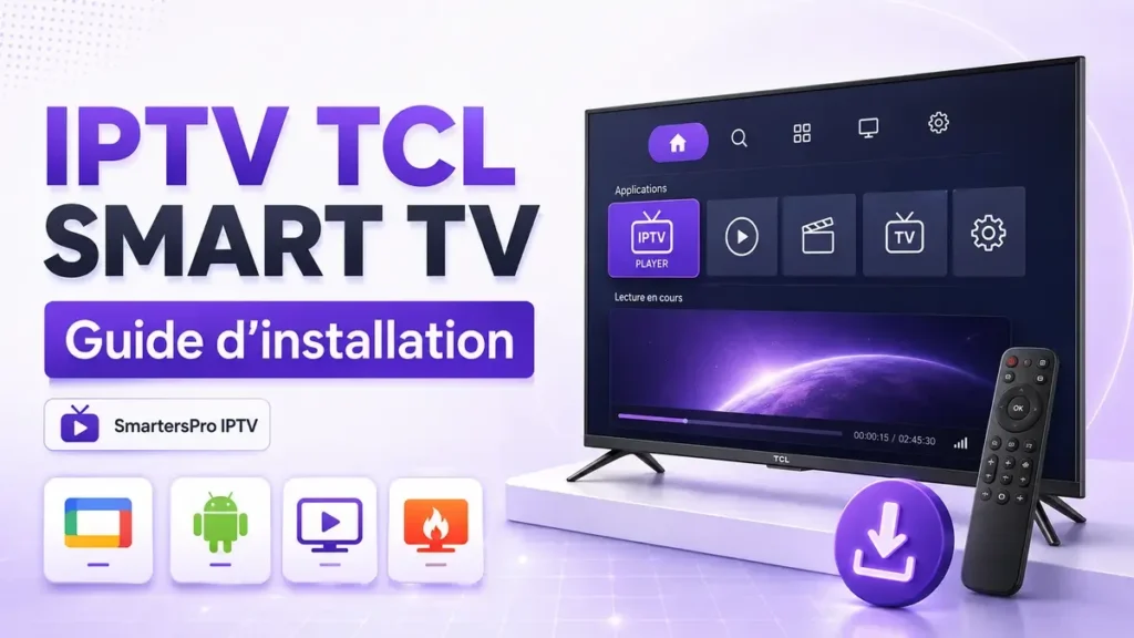 IPTV TCL Smart TV avec une application de lecture