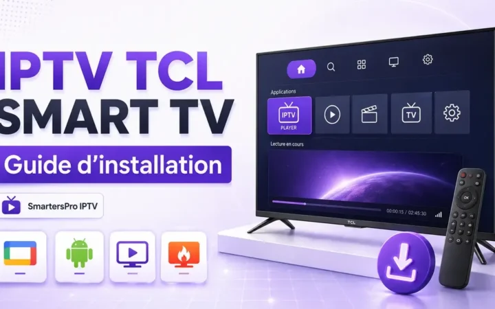 IPTV TCL Smart TV avec une application de lecture
