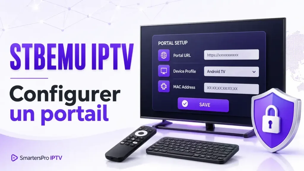 StbEmu IPTV configuré avec un portail sur Android TV