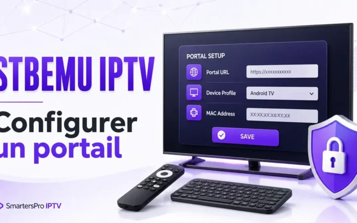 StbEmu IPTV configuré avec un portail sur Android TV