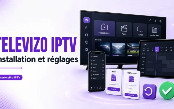 Televizo IPTV Player installé sur Android TV et mobile