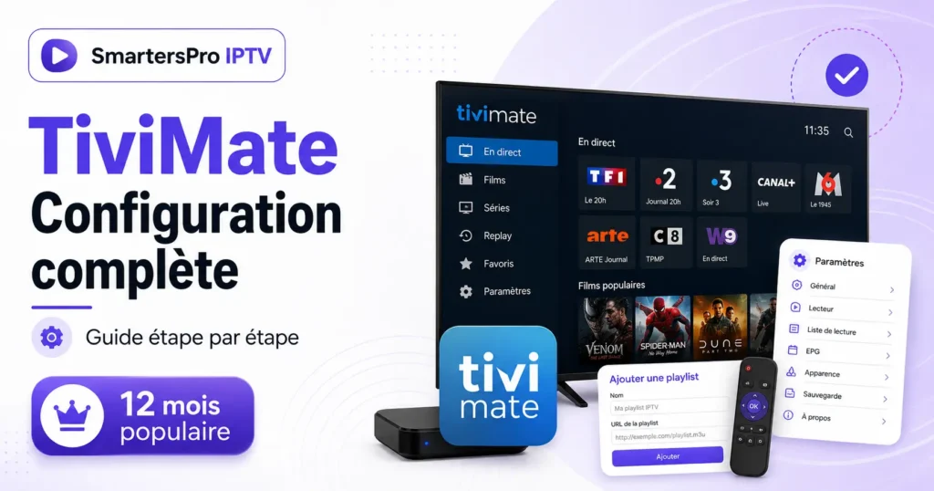 TiviMate installé et configuré sur Android TV