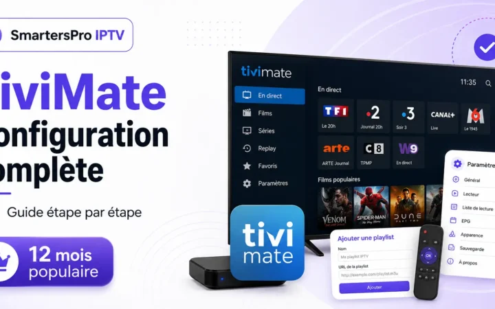 TiviMate installé et configuré sur Android TV