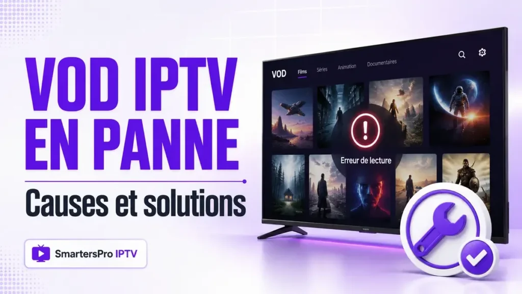 VOD IPTV ne fonctionne pas sur une Smart TV